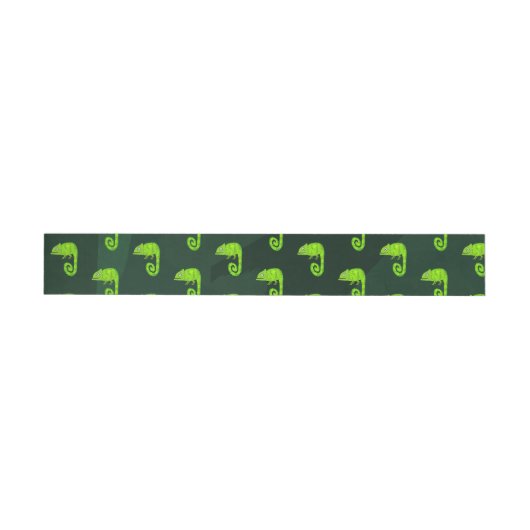 Bande Pour Adresse De Retour Caméléon vert mignon (Individuel)