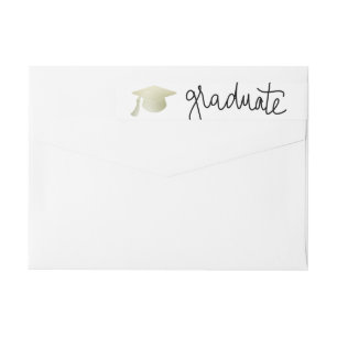 Bande Pour Adresse De Retour Casquette licencié d'obtention du diplôme