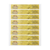 Bande Pour Adresse De Retour Chanteur céleste d'or (Feuille)