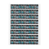 Bande Pour Adresse De Retour Chats bleus (Feuille)