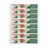 Bande Pour Adresse De Retour Cheer Abstrait (Feuille)