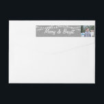 Bande Pour Adresse De Retour Christmas Lights Holiday Adresse de retour Label<br><div class="desc">Chaînes de lumières de Noël, et Merry & Bright écrit dans une police blanche amusante, mettez votre photo sur ce enveloppement autour de l'étiquette d'adresse de retour, ce qui le rend parfait pour présenter une image spéciale pour les vacances. Ce étiquette se coordonne parfaitement avec la collection Christmas Lights Photo...</div>