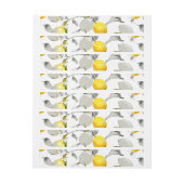 Bande Pour Adresse De Retour citrons aquarelle 21 (Feuille)