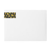 Bande Pour Adresse De Retour citrons d'aquarelle 30 (Devant)