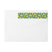 Bande Pour Adresse De Retour citrons d'aquarelle 6 (Dos)