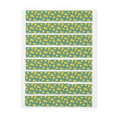Bande Pour Adresse De Retour citrons d'aquarelle 6 (Feuille)