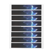 Bande Pour Adresse De Retour Clowing Night Butterflies (Feuille)