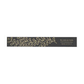 Bande Pour Adresse De Retour Collection Branches Dorées (Individuel)