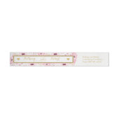 Bande Pour Adresse De Retour Collection de Mariages floraux rose-printemps (Individuel)