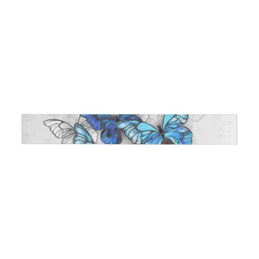 Bande Pour Adresse De Retour Composition des White and Blue Butterflies (Individuel)