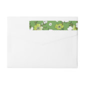 Bande Pour Adresse De Retour Conception Florale 6 (Dos)