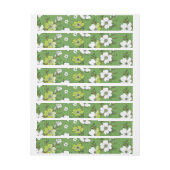 Bande Pour Adresse De Retour Conception Florale 6 (Feuille)