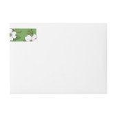 Bande Pour Adresse De Retour Conception Florale 6 (Devant)