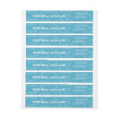 Bande Pour Adresse De Retour Cool moderne du milieu du siècle YULE MOD Noël (Feuille)