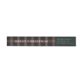 Bande Pour Adresse De Retour Cosy Christmas Plaid (Individuel)