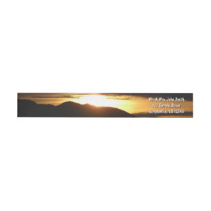 Bande Pour Adresse De Retour Coucher de soleil en Alaska III Photographie magni