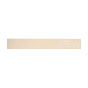 Bande Pour Adresse De Retour Couleur de correspondance contemporaine crème