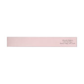 Bande Pour Adresse De Retour Couleur solide rose pâle (Individuel)