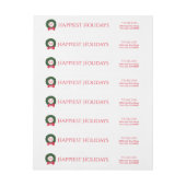 Bande Pour Adresse De Retour Coutume de fête de guirlande de monogramme de (Feuille)