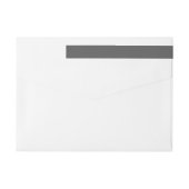Bande Pour Adresse De Retour Create Your Own dark gray Custom Design (Dos)