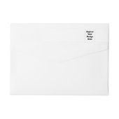 Bande Pour Adresse De Retour Create Your Own white  (Dos)