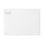Bande Pour Adresse De Retour Creative Navy Brushstroke Mariage Adresse de retou (Devant)