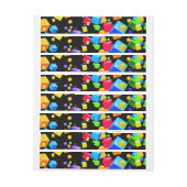 Bande Pour Adresse De Retour Cubes colorés 2 (Feuille)