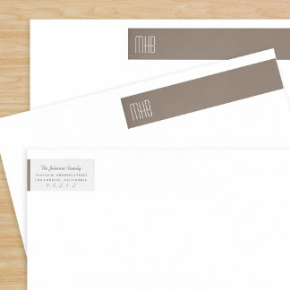 Bande Pour Adresse De Retour Custom Color