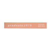 Bande Pour Adresse De Retour Diplômé simple 2016 de corail (Individuel)