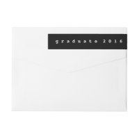 Diplômé simple 2016 de noir