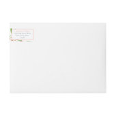 Bande Pour Adresse De Retour Doux Comme Une Douche De Pêche Ou Fête D'Anniversa (Devant)