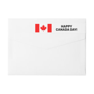 Bande Pour Adresse De Retour Drapeau canadien Adresse de retour personnalisée