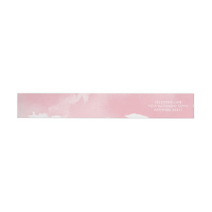 Bande Pour Adresse De Retour EAU CHIC COULEUR chic rose pâle