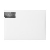Bande Pour Adresse De Retour EAU COULEUR CHIC gris monochrome adresse (Devant)