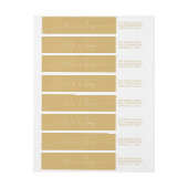 Bande Pour Adresse De Retour Élégance simple c'est un faire-part de naissance (Feuille)