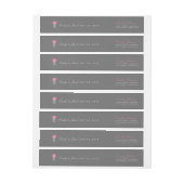 Bande Pour Adresse De Retour Élégant Mariage Mason Jar (Feuille)