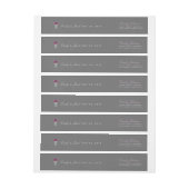 Bande Pour Adresse De Retour Élégant Mariage Mason Jar (Feuille)