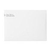 Bande Pour Adresse De Retour Élégant Mariage Mehndi (Devant)