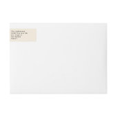 Bande Pour Adresse De Retour Élégantes Fleurs de Noël (Devant)