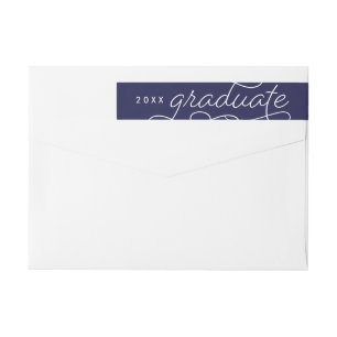 Bande Pour Adresse De Retour Enrouler de diplômé de classique autour de