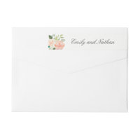 Envelopper Floral Blush Aquarelle autour du Étique
