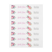 Bande Pour Adresse De Retour Fête des mariées végétale rose violet (Feuille)