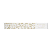 Bande Pour Adresse De Retour Feuillage d'hiver Or (Individuel)