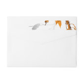 Bande Pour Adresse De Retour Feuilles d'automne 2 (Dos)