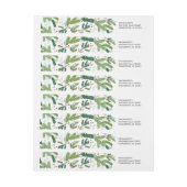 Bande Pour Adresse De Retour Feuilles de pins d'hiver (Feuille)