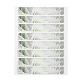 Bande Pour Adresse De Retour Feuilles tropicaux 1 (Feuille)