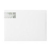 Bande Pour Adresse De Retour Feuilles tropicaux 1 (Devant)