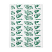 Bande Pour Adresse De Retour Feuilles tropicaux 22 (Feuille)