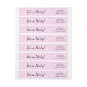 Bande Pour Adresse De Retour Fibre rose (Feuille)