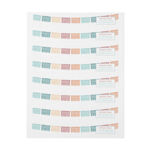 Bande Pour Adresse De Retour Fiesta Genre Neutre Mexicaine Thème Retourner Adre